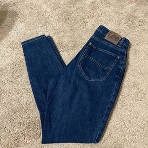 Lee Women's Dark Blue High Rise Jeans